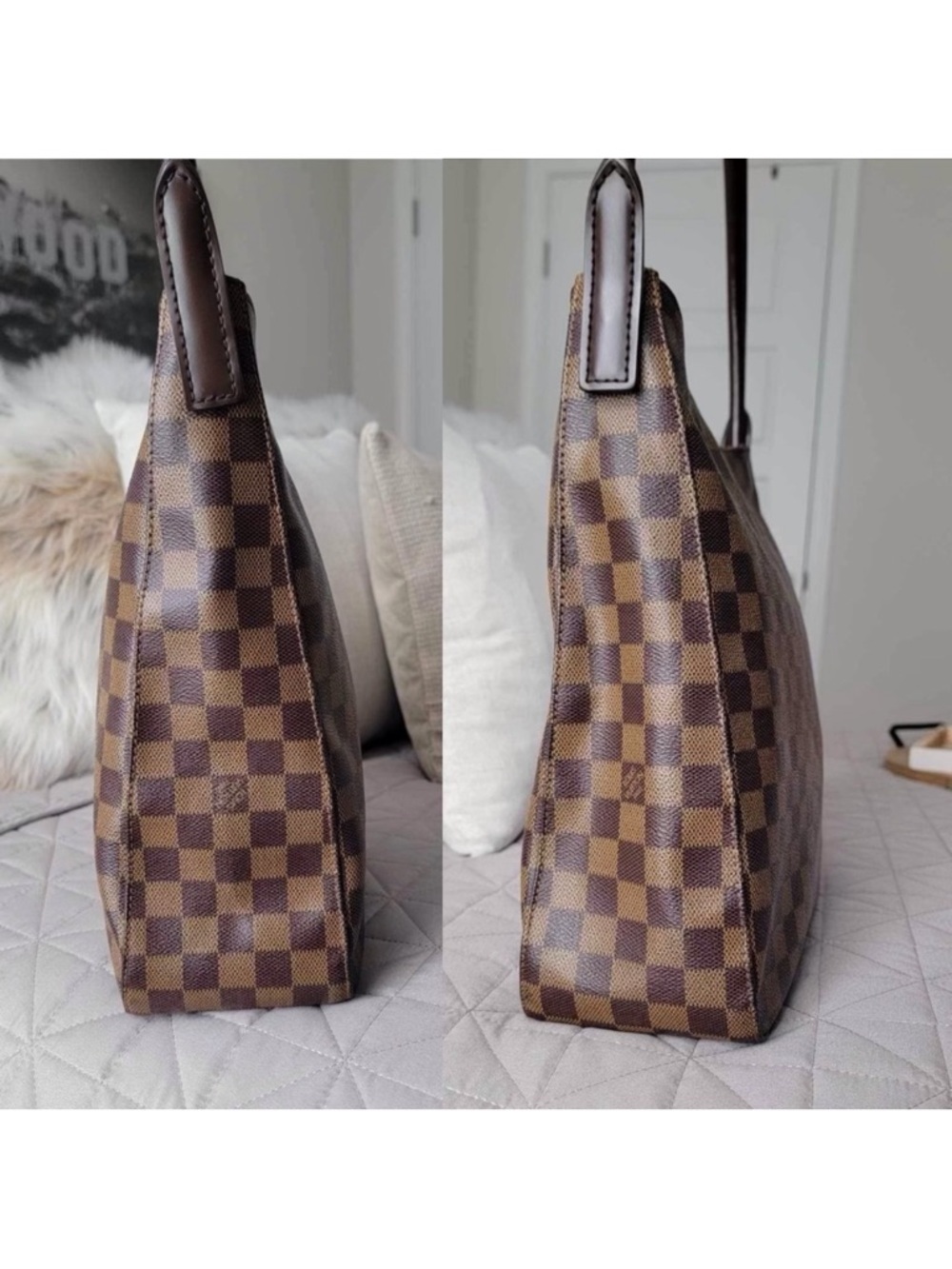 💎✨ BEAUTIFUL ✨💎 RARE LOOPING GM DAMIER EBENE LOUIS VUITTON - Picture 8 of 9